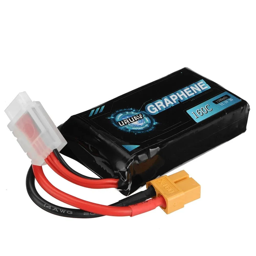 7.4V 1200mAh RC lithium battery with T-plug connector