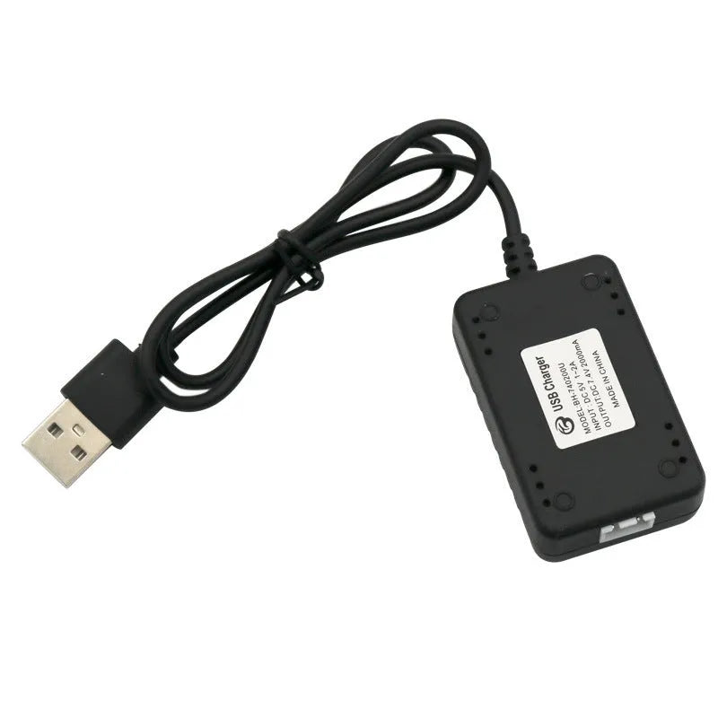 USB charging cable for 2S lithium polymer battery with overvoltage protection and CE mark