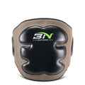 Dark grey Sanda boxing chest protection target for waist safety during martial arts training.