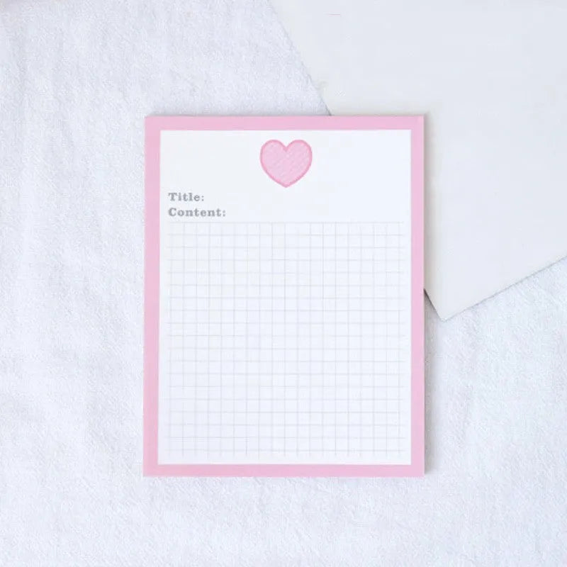 Cartoon avocado bear sticky note pad with 30 pages, shown in small and large size options.