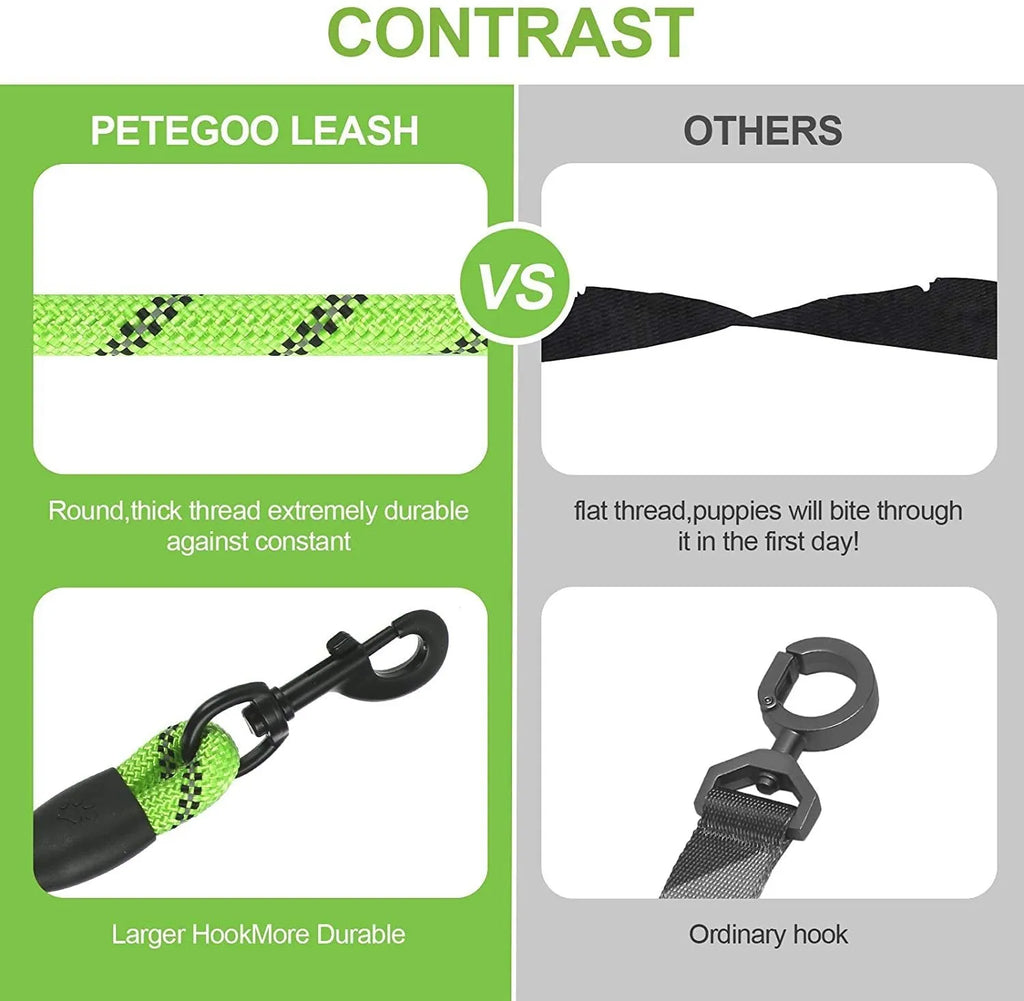 Reflective luminous nylon dog leash 1.5m length 0.8cm width in blue for small medium pets