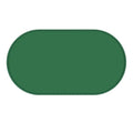 Green silicone cat feeding mat with raised edges containing dry kibble, placed on a wooden floor.