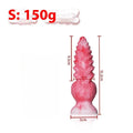 Pink penis-shaped adult masturbation toy made of platinum silicone, showing Berserker model.