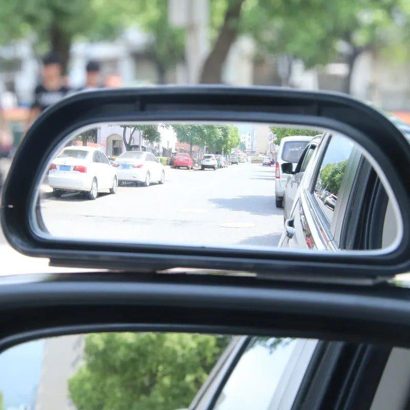 Black HD glass car rearview mirror with ABS housing for universal fit