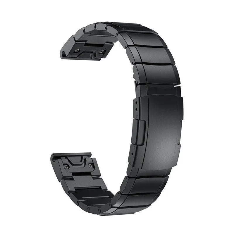Stainless steel watch band for Garmin Fenix 3 and Fenix 5X in silver, black, gold, and rose gold colours