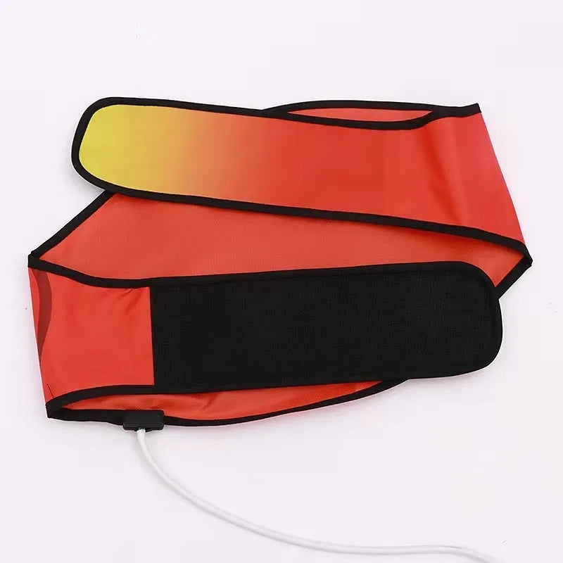 Hot compress massage waist support belt for yoga with adjustable sizing options