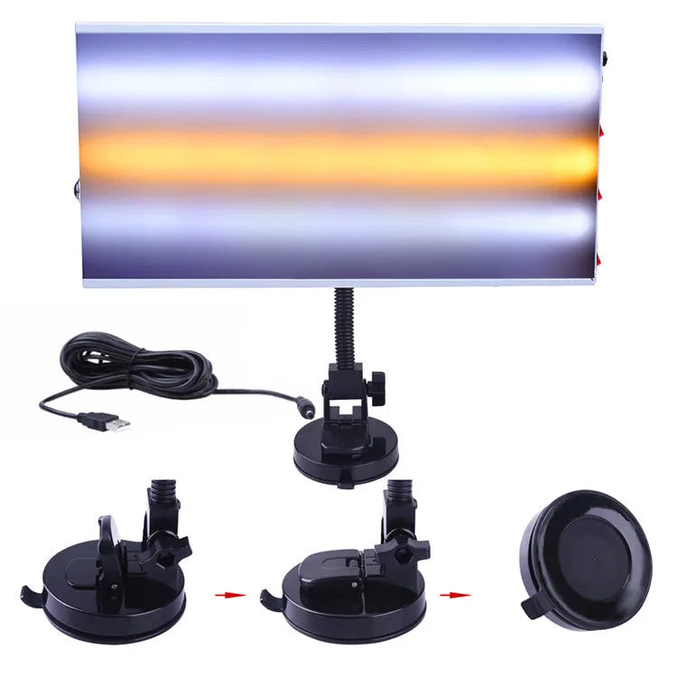 MPT X009 white car dent repair detector kit with concave inspection light and professional tools