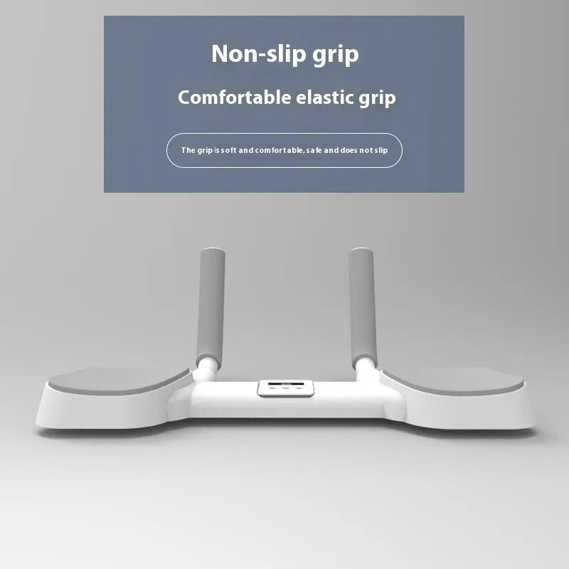 White multi-functional flat support trainer with alloy aluminium tube frame on a home floor.