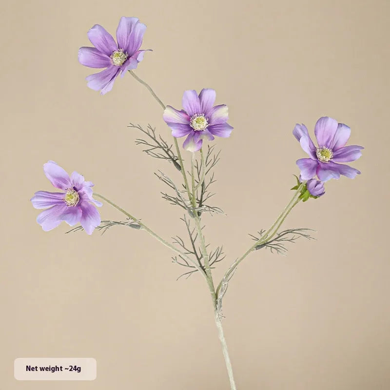 Small Persian chrysanthemum fake bouquet in Autumn Champagne colour used as photography prop
