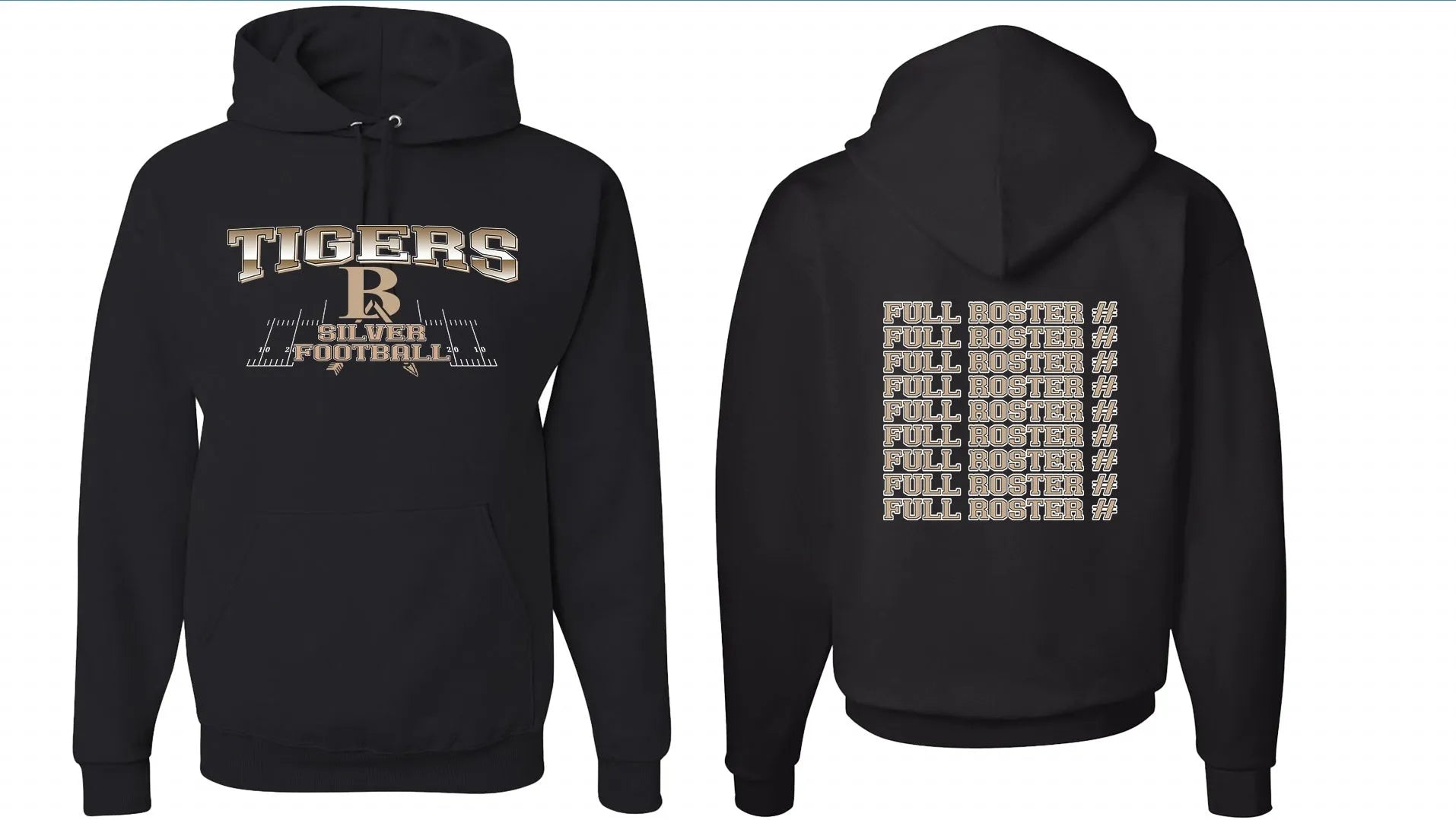 Black European sports hoodie with drop-shoulder sleeves and no collar design