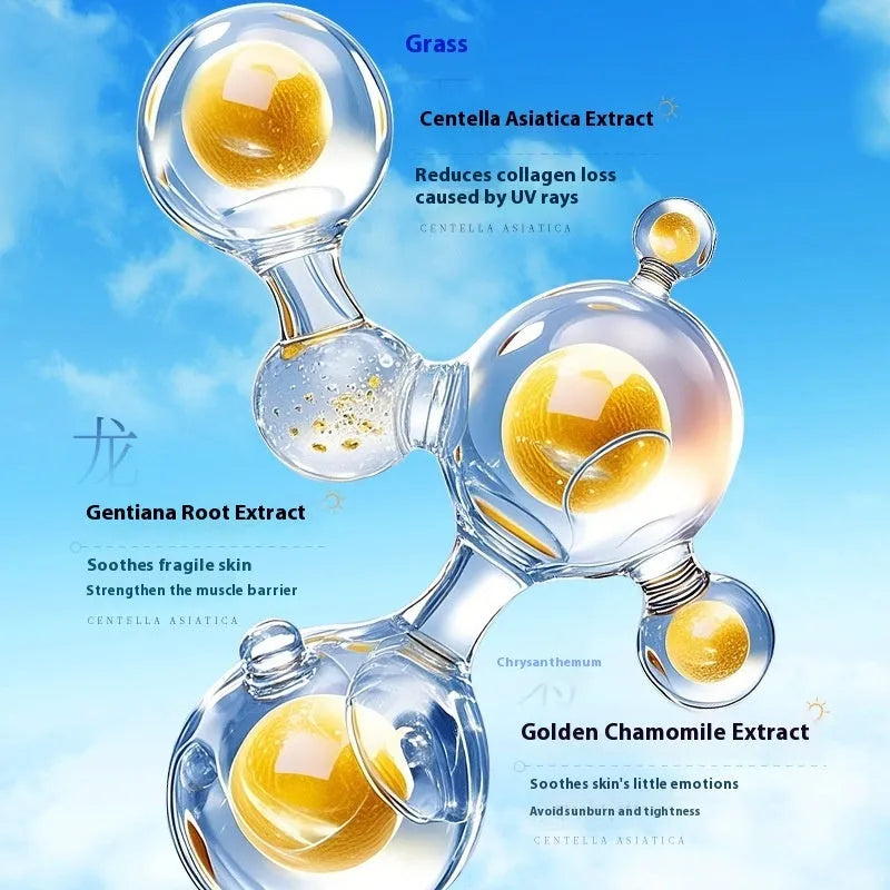 Crystal Sunscreen Spray SPF50 in 90ml spray bottle for military training UV protection