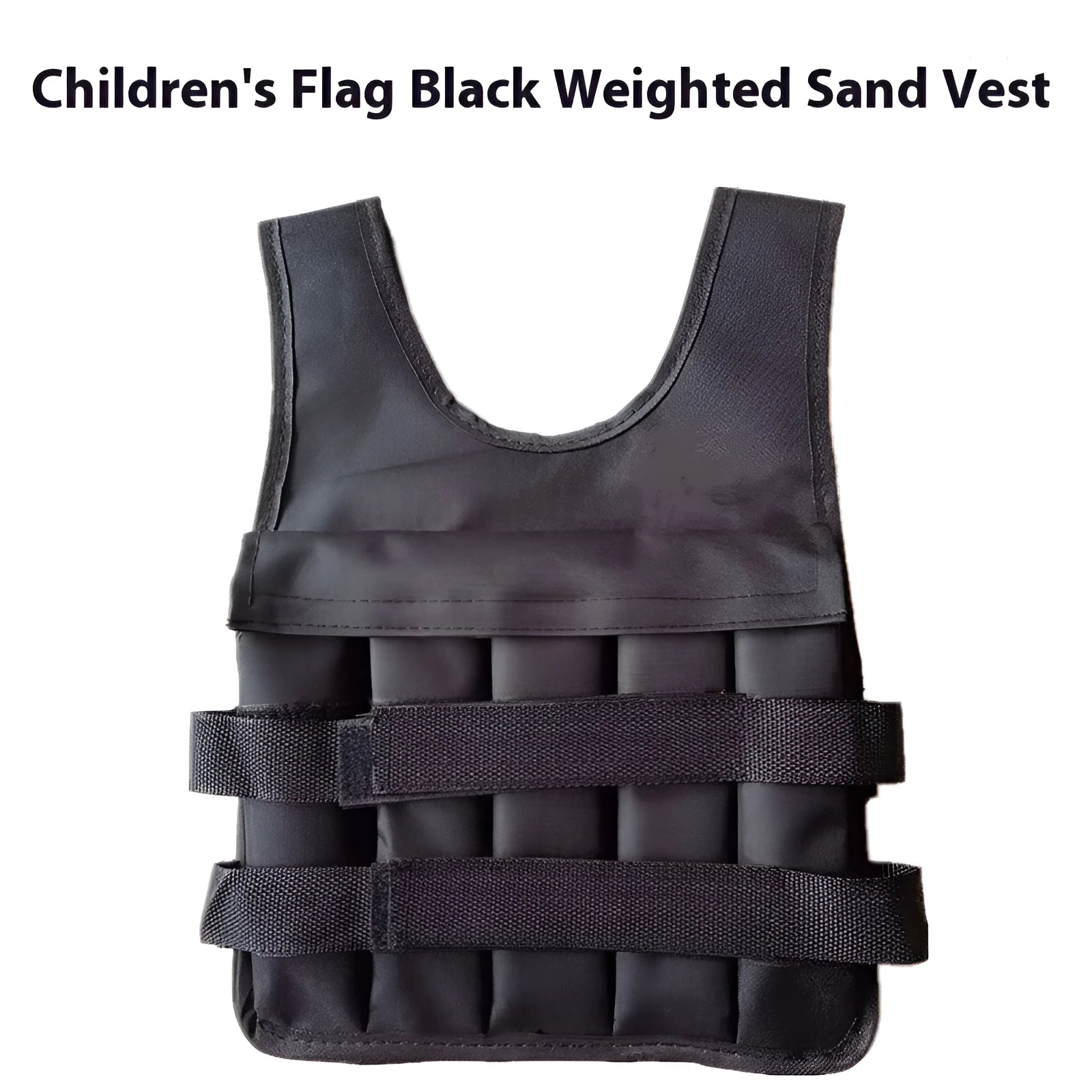 Children's adjustable sand vest with removable weight bags for home fitness training