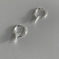 Platinum geometric star ear clips for women with copper electroplated construction