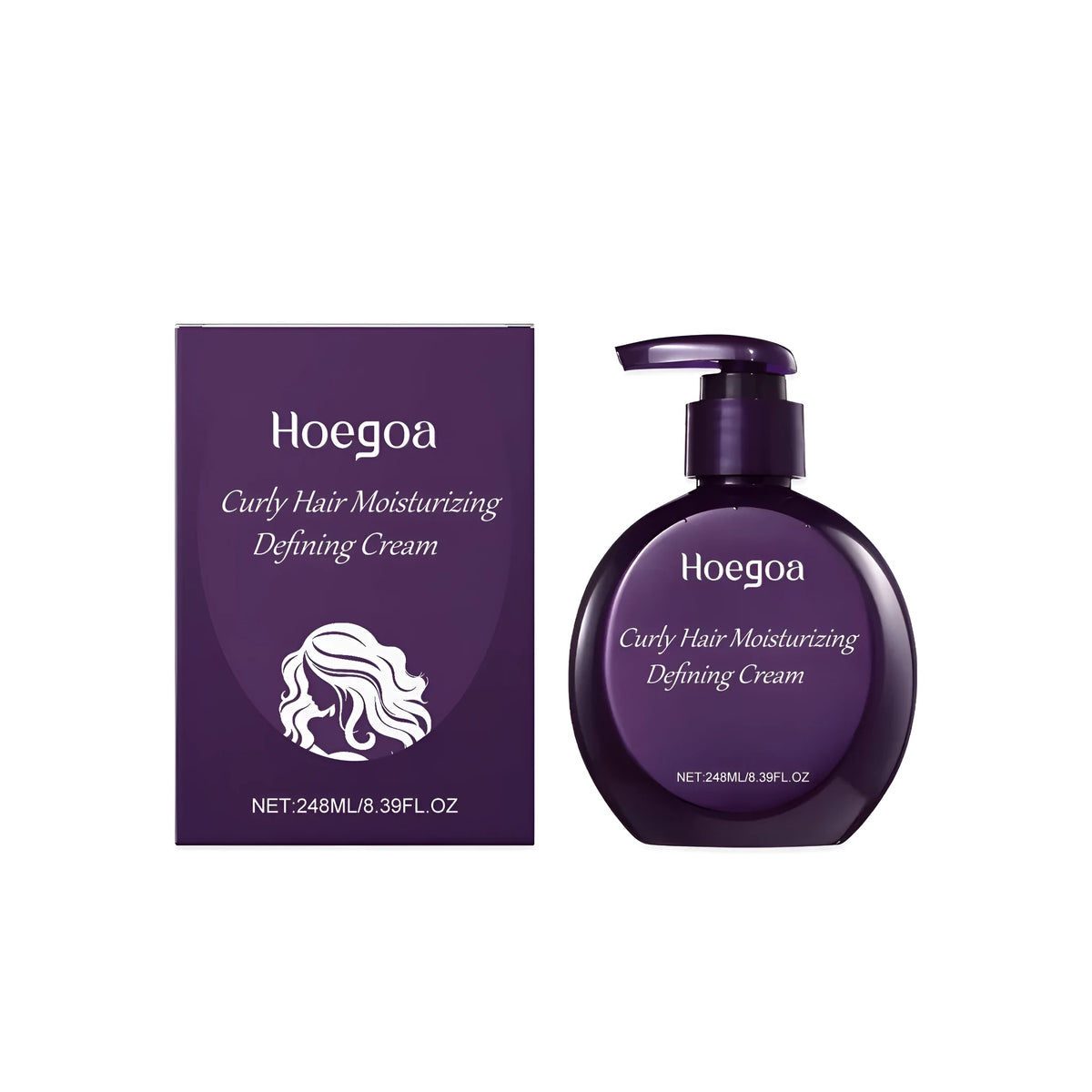 Curling moisturizing and shaping cream 248ml tub with shea butter and coconut oil for defined hair curls