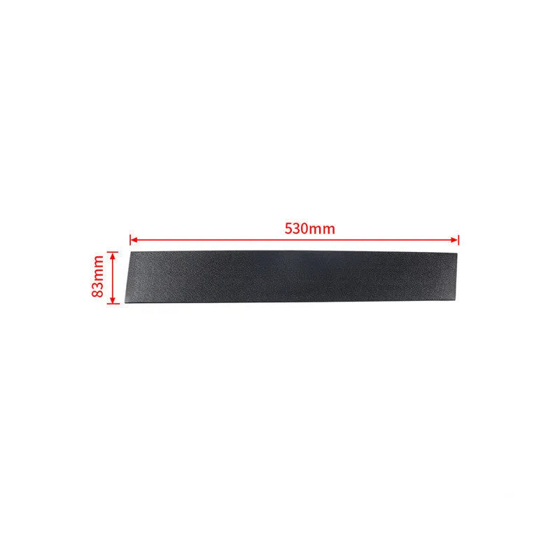 Car door glass trim strip 5020664AA 5020665AA for Dodge Caravan 2008-2020, black, 530mm x 83mm x 7mm, one pair
