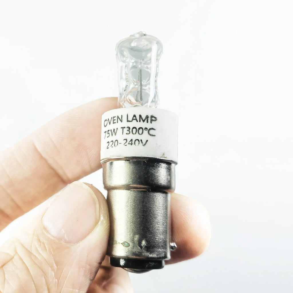 75W 220V BA15D halogen oven lamp with high temperature resistance, 60mm length