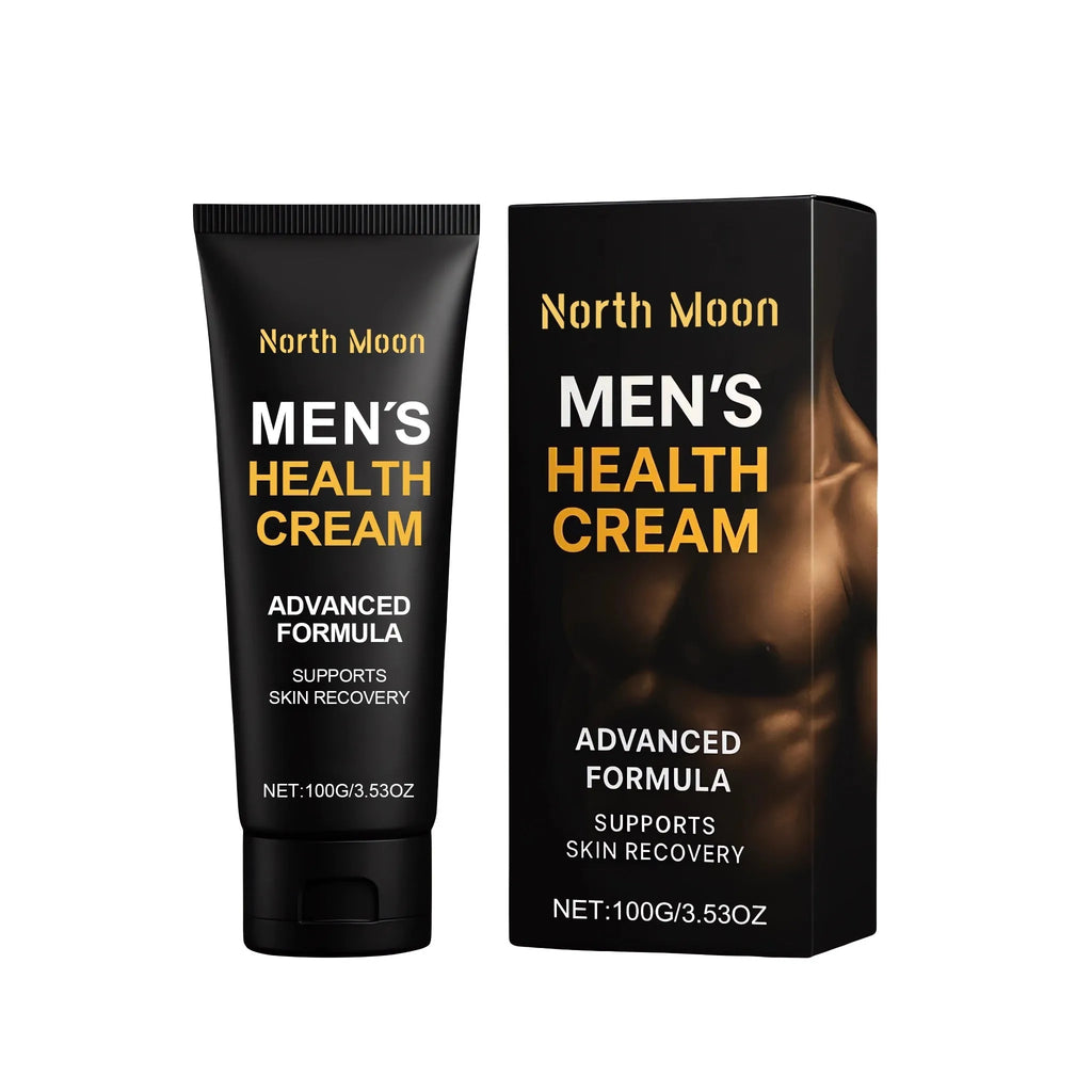 Men's Health Cream 100g with ginseng and jojoba seed oil in a white tub