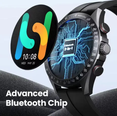 Multi-color silicone wristband smart watch with Bluetooth calling in black silver green brown blue