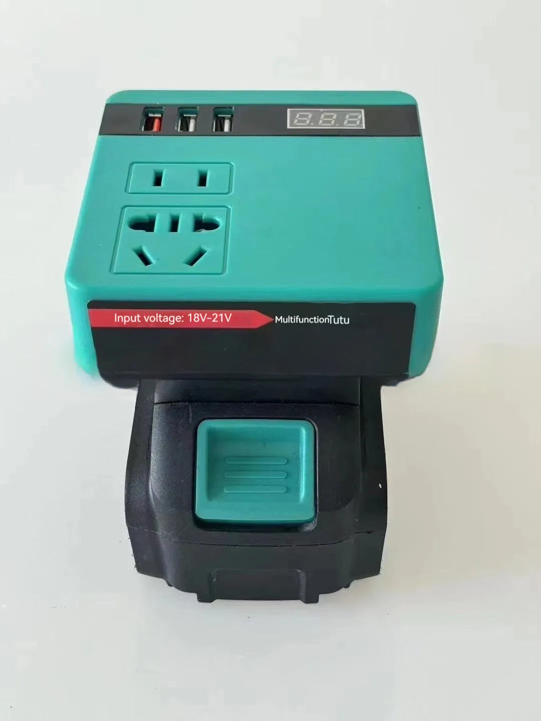 Lithium battery inverter for power tool batteries with 0.12 kW rated power