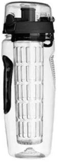 32oz Tritan fruit infuser water bottle with fruit cup and leakproof design