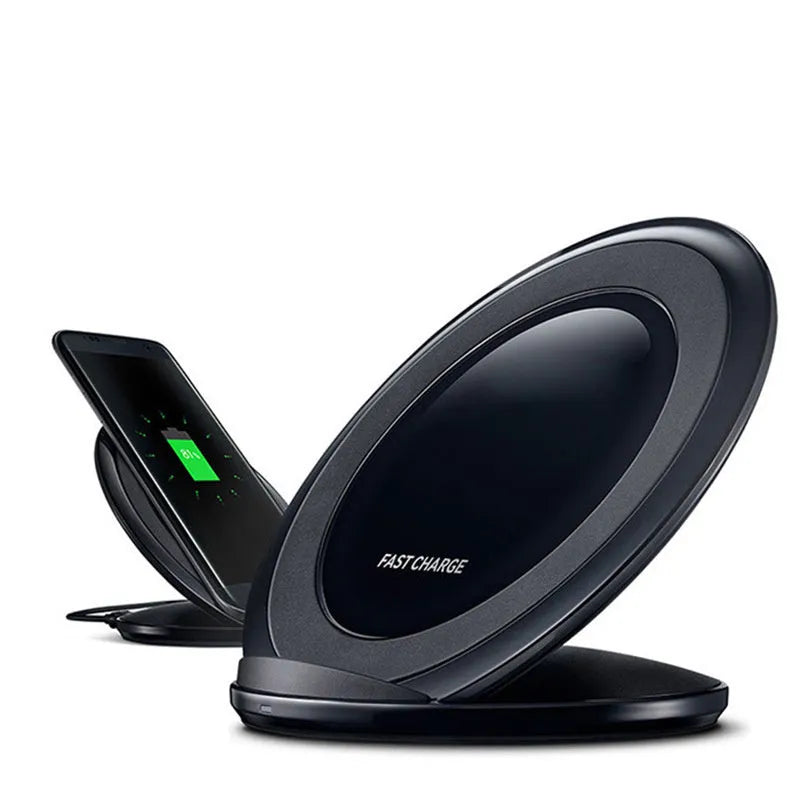 Black and white wireless charging pad for Samsung Galaxy Note Edge with USB connection