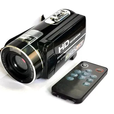 Black or gold digital camera with 3.0 inch rotating LCD, HD 1080P video, CMOS sensor, and USB 2.0