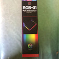 RGB gaming mouse pad in solid colour with non-slip rubber fabric base, sizes 250x300mm to 400x900mm, 3mm or 4mm thick