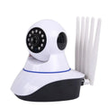 White wireless dome security camera with 2MP sensor on a flat surface.