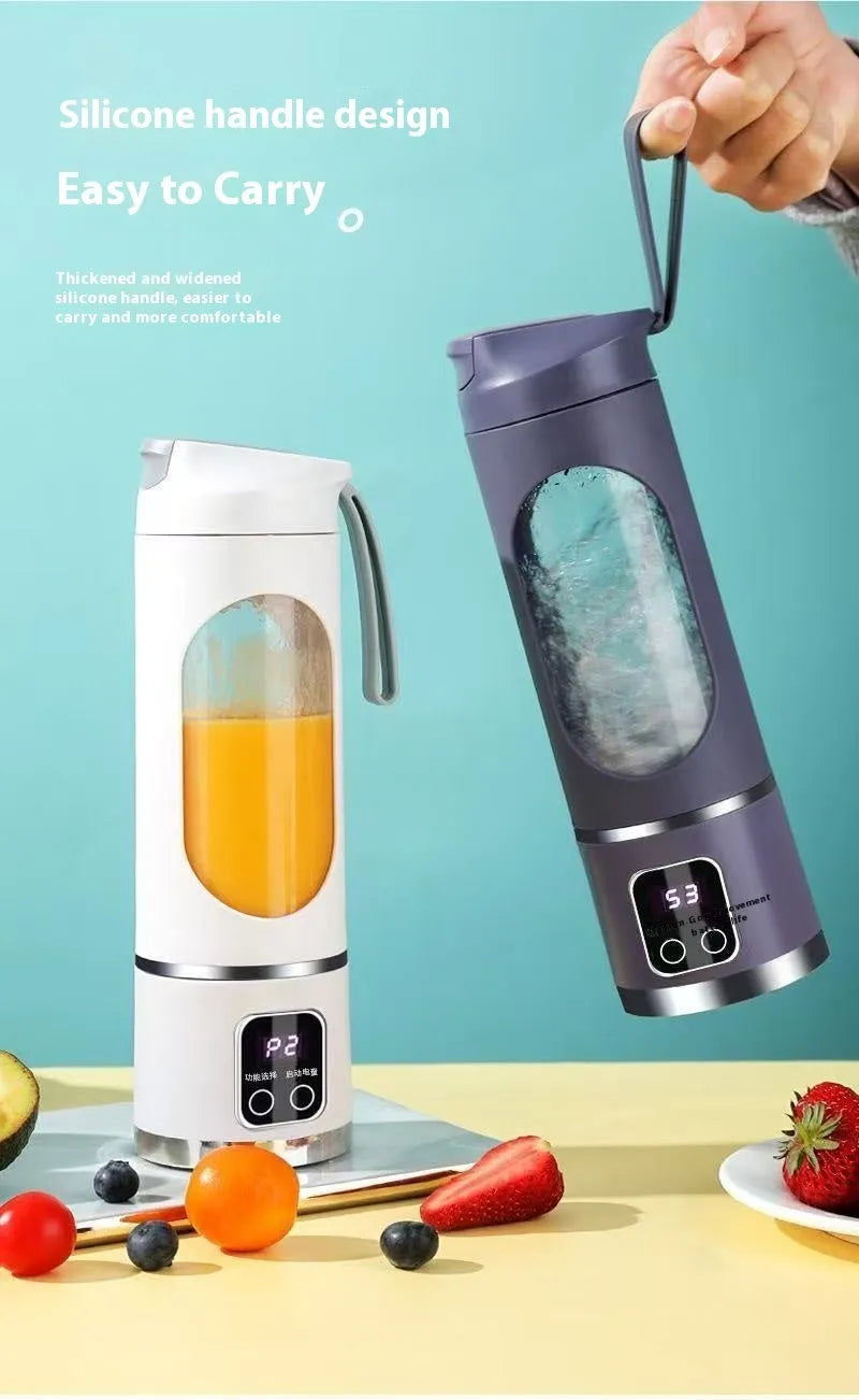 Portable dual-motor 12-blade juicing cup with small mini size for travel and home use