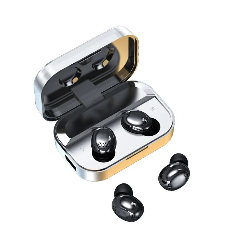 Wireless Bluetooth TWS sports earphones with touch controls in various style options.