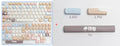 High Sea Salt Cat themed PBT keycap set for mechanical keyboards on a grey background.