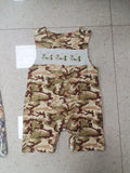 Infant toddler sleeveless duck embroidered cotton knitted long sleeve romper in two colour options