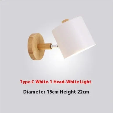 5W modern simplicity alloy wall lamp in gray finish for bedroom or aisle with tricolor light option