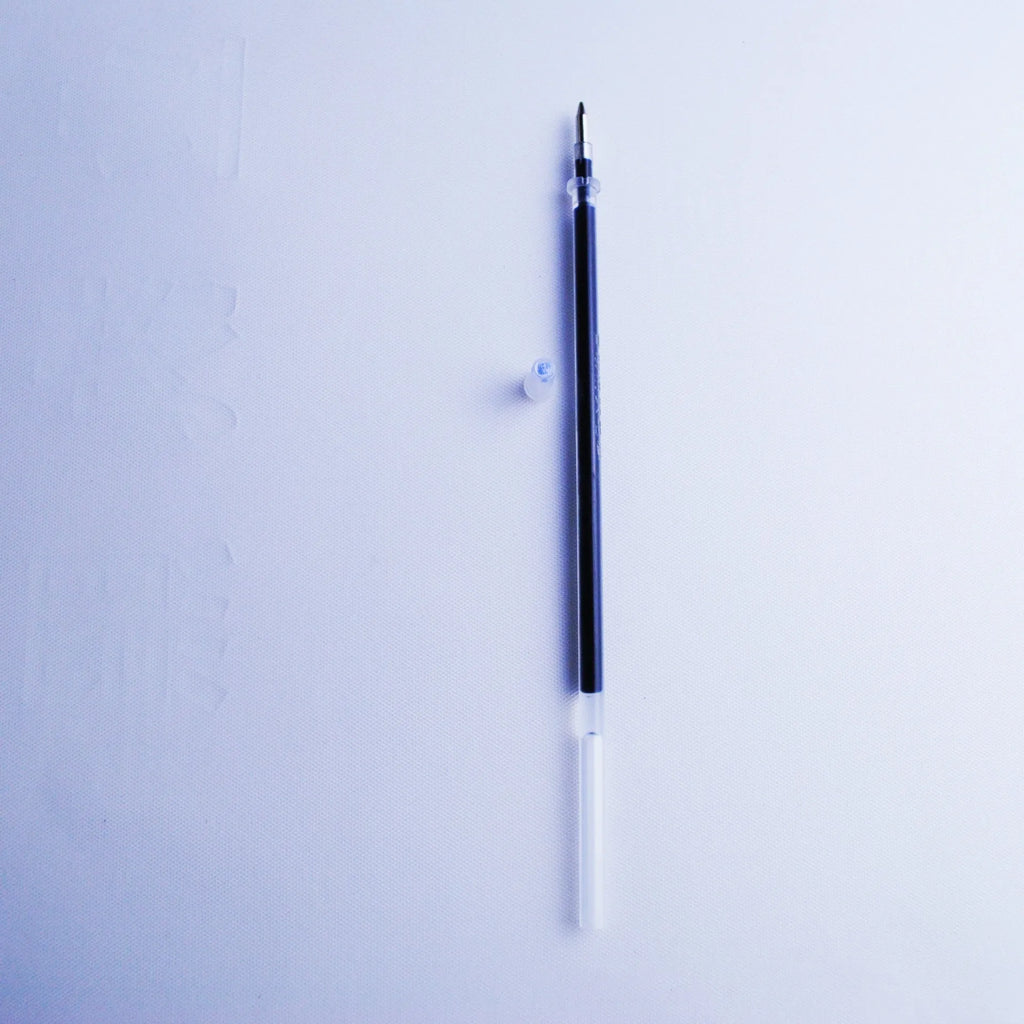 Household portable fading ink pen set with 0.5mm tip, blue refills, and plastic 130mm body.