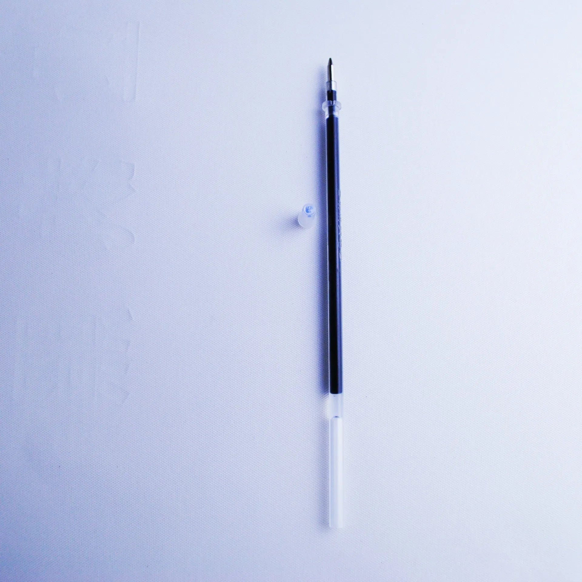 Household portable fading ink pen set with 0.5mm tip, blue refills, and plastic 130mm body.