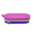 Silicone glasses case in modern simple design, shown in a colour option, with dimensions 200mm by 80mm by 50mm.