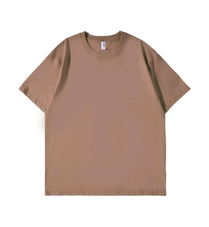 240g heavy cotton t-shirt in multiple colours with short sleeves and loose fit for teenagers