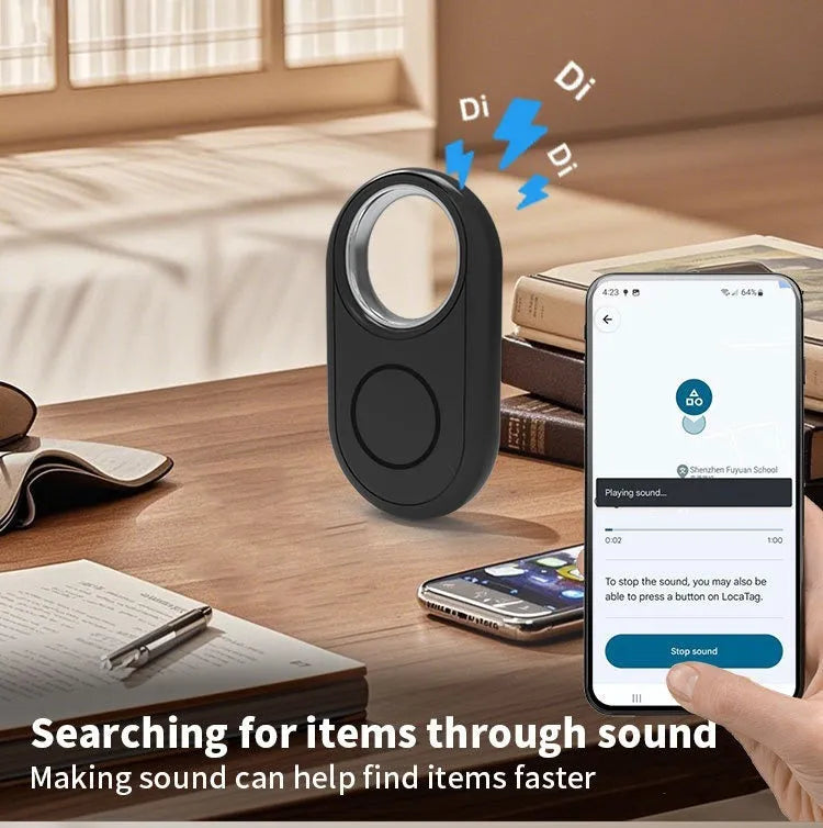 ITag anti-loss GPS tracker for keys and backpack, available in black, light blue, pink, white colours