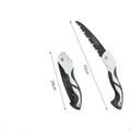 Quick folding hand saw with alloy steel blade, plastic frame, and straight blade design for woodworking