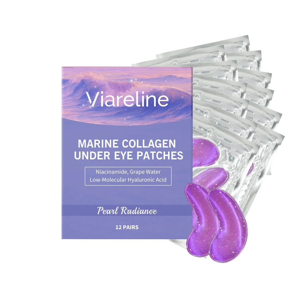Collagen eye mask sheet for under eye hydration in 12 pair pack