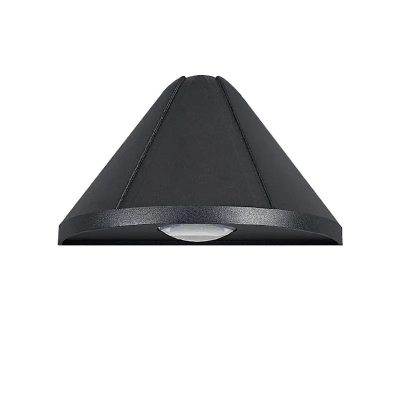 Black Bird's Nest design aluminium outdoor LED wall light with IP65 waterproof rating.