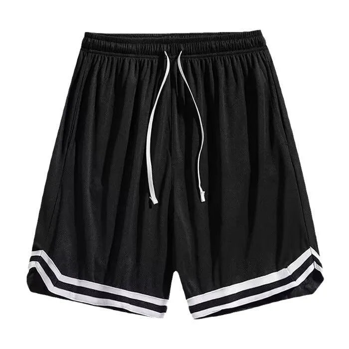 Men's loose fit cropped trousers in gradient colours with casual workout styling