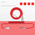 Type-C detachable mechanical keyboard cable in multiple colours with 2 metre length