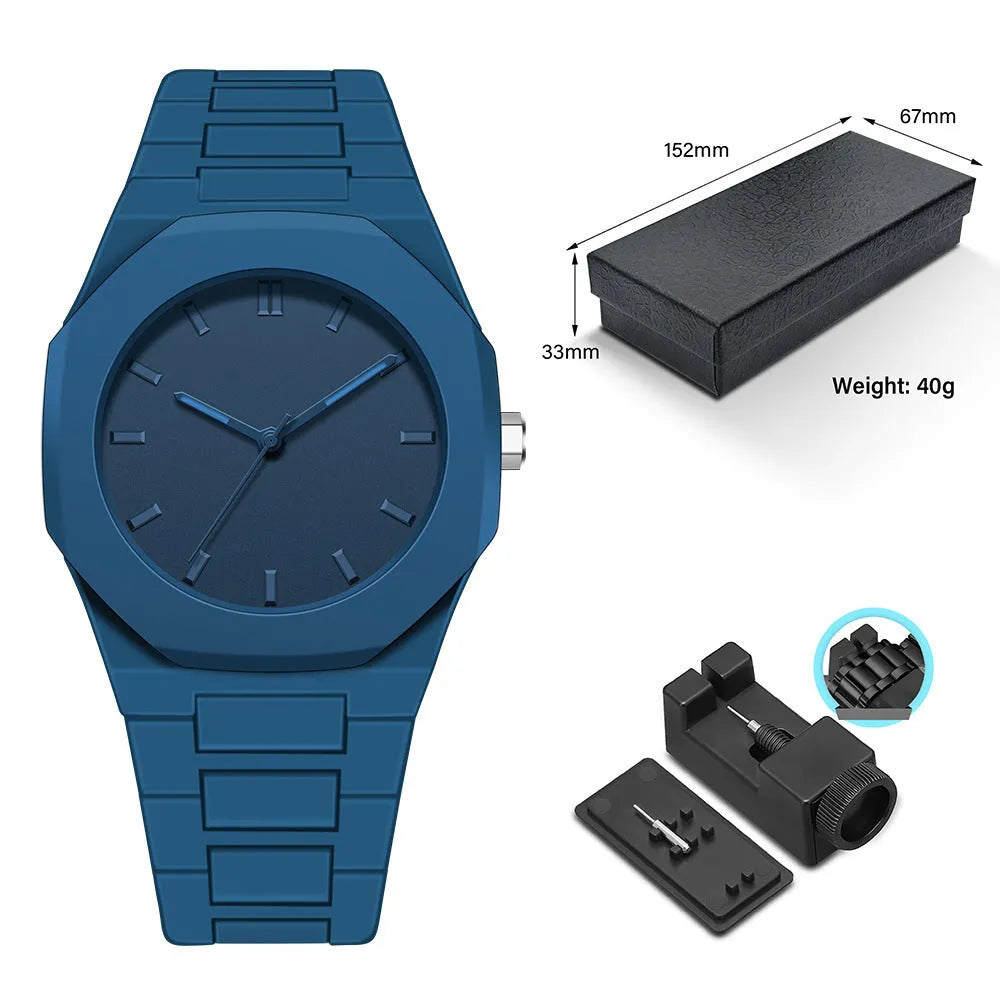 Deep waterproof quartz watch 11mm thickness sports style 1158 series multiple colour options swimming diving