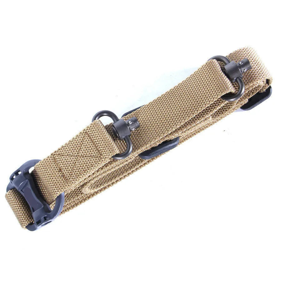 Tactical nylon multifunctional task strap rope showing 150cm maximum stretch length