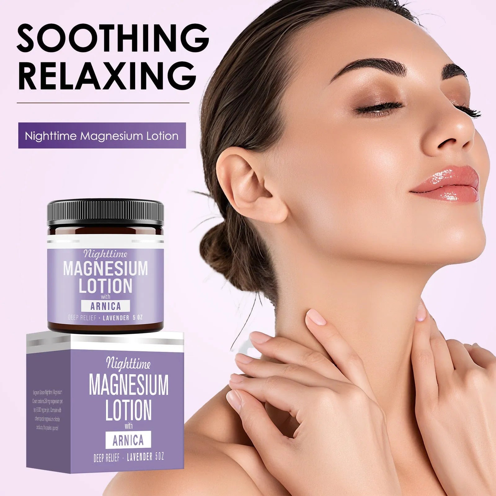 150ml jar of Magnesium Body Butter Cream for moisturising and soothing skin
