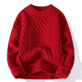Men's casual knitwear pullover in khaki from Vinylon, available in sizes M to 3XL