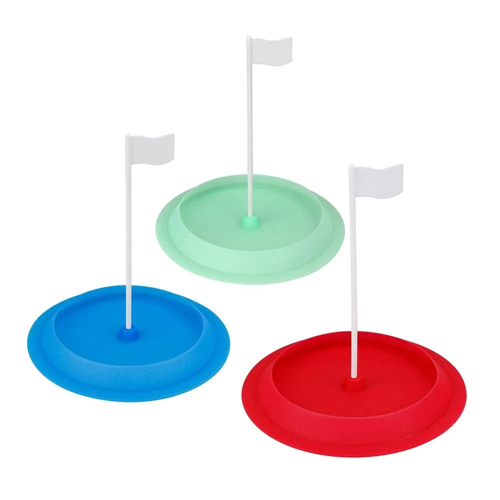 Silicone golf putting green cup with 16cm diameter in red, green and blue options