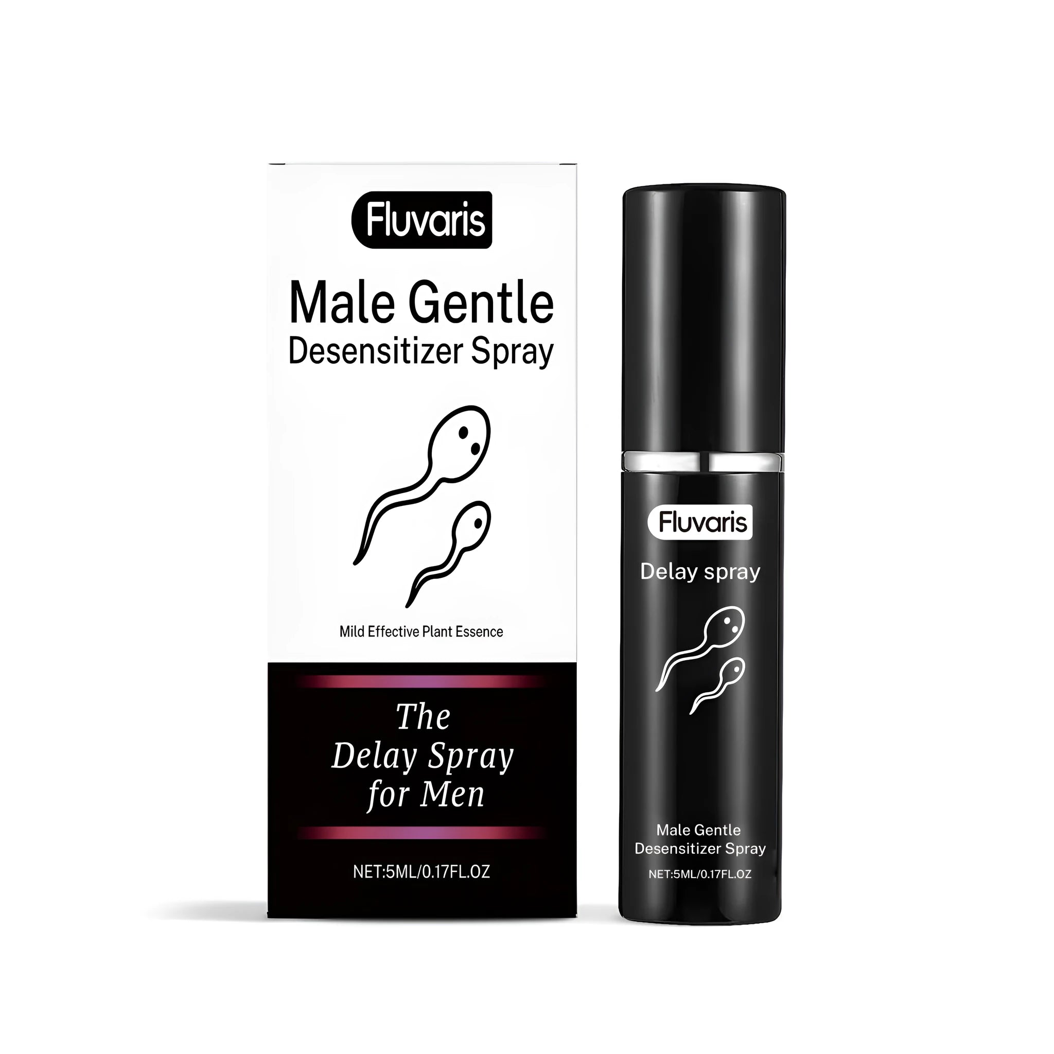 5ml men's delayed care spray bottle with ginger extract