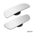 Glass adjustable blind spot mirror with angle adjustment bracket for car rearview mounting.